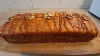 gâteau très moelleux au lait chaud et fruits secs