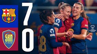 FC BARCELONA 7 vs 0 SKN ST. PÖLTEN | UEFA WOMEN'S CHAMPIONS LEAGUE I HIGHLIGHTS 