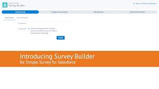 Survey Builder Demo: Simple Survey for Salesforce