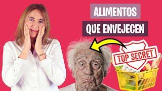 CUIDADO, si COMES esto ENVEJECES MÁS RÁPIDO | Alimentos que te envejecerán | Nutrición y Dietética