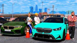 ОПЕРСКАЯ ЕЗДА В GTA 5 - ГОНКА M5 CS ПРОТИВ BMW M5 G90! СРАВНЕНИЕ СТАРОЙ И НОВОЙ БМВ М5! ВОТЕР