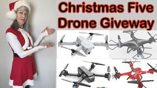 B4U GO Big Christmas Giveaway! Five Drones! HS175, HS110D, HS200, Snaptain SP510 and the LOOLIN U61!