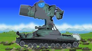 Rebirth of the MONSTER CARLZILLA ZOMBIE! - Cartoons about tanks