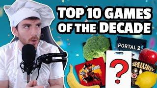 TOP 10 GAMES OF THE DECADE, but explained with food