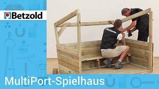 MultiPort Spielhaus inklusive Sitzbank | Betzold