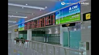 Esdlumen Nearly 1000sqm LED Video Wall Apply in the Airport in Chongqing