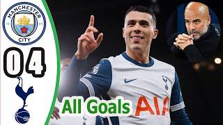 Manchester City vs Tottenham 0-4 || Highlights & All Goals | Premier League 2024/25