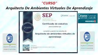 Docente Tecnológico: Curso "Arquitecto De Ambientes Virtuales De Aprendizaje" 2/5  (323 Horas)