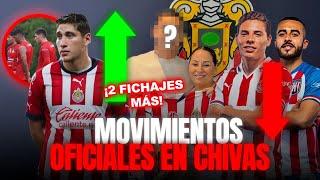 ÚLTIMOS MOVIMIENTOS EN CHIVAS! ALTAS Y BAJAS CONFIRMADAS | CHIVAS APERTURA 2023