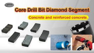 High-Quality Diamond Segment Reinforced Concrete Diamond Core Drill Bits Segment