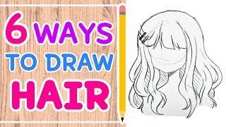  HOW TO DRAW 6 HAIRSTYLES || Easy Tutorial! 