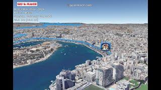 Malta Marathon 2024: fly over the marathon 3D course map!