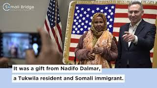 Why did this Somali immigrant mother spend 16 years handcrafting the American flag?