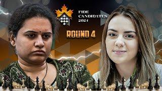 Siya na ba ang Queens Gambit? IM Salimova vs GM Humpy FIDE Candidates 2024 Womens Rd 4