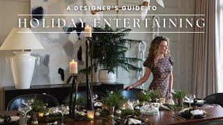 Designer Tips for Holiday Entertaining | Holiday Tablescapes & Holiday Recipes