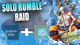 SOLO RUMBLE RAID WITH ACIDUM RIFLE + RUMBLE !! | Blox Fruits