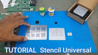 TUTORIAL de Stencil Universal para Micro (SOC) Memoria EMMC y Memoria RAM. paso a paso.