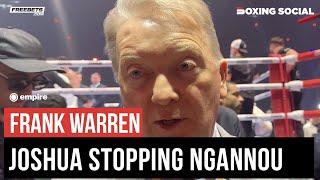 Frank Warren INSTANT REACTION To Anthony Joshua KNOCKING OUT Francis Ngannou