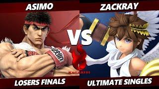 Kagaribi 9 Losers Finals - Asimo (Ryu) Vs. Zackray (Pit) SSBU Ultimate Tournament