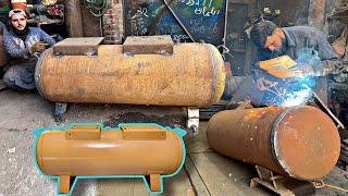 Ingenious Process of Making Air Compressor Tank With Iron Sheet  “Production of Air Compressor “