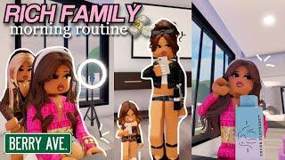 Rich Family Morning Routine  | Roblox Berry Avenue Roleplay