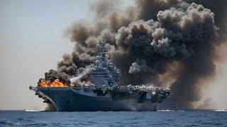 6 MINUTES AGO! Four Ukrainian F-16 Pilots Blow Up North Korean Aircraft Carrier in Black Sea