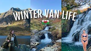 WINTER VAN LIFE WALES | Cold water swimming | Eryri/ Snowdonia national park