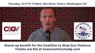 Grassroots Comedy DC Promotes Comedy Show to Stop Gun Violence