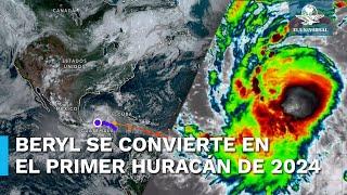 Beryl se convierte en huracán en el Atlántico