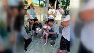 Toddler tear gassed; photo goes viral