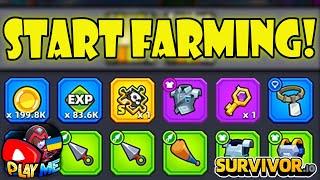 START FARMING CHAPTERS NOW! – GET FREE S-Shards, S-Supply Keys in Survivor.io