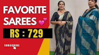 F893 | Adipoli Sarees ️ Daily Wear @ Rs:729 | You will love it | Fiyon Boutique Sarees Online