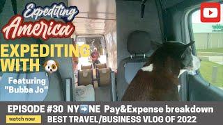 Sprinter van expediting with my dog “Bubba Jo” 1,262 miles NY to NE