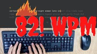 80 + WPM  - what 80wpm typing looks like monkey type