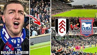 FULHAM VS IPSWICH TOWN | 2-2 | TOWN FAN IN HOME END GETS ESCORTED OUT & 90TH MINUTE MAYHEM!!!