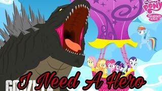 Godzilla Meets My Little Pony | "I Need A Hero" From Shrek 2