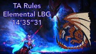 MHW:IB (PS5) Safi'jiiva (Full Energy) 14'35"31 | Solo Elemental LBG (TA Rules)