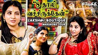 இதுவா 32,000Lakshmi Boutique Saree Collection's | Anandhi Prakash Wardrobe Tour | Bangles