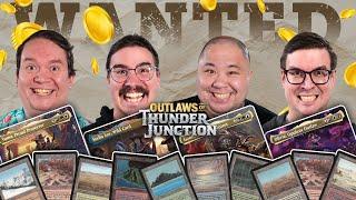 We put $5500 of LANDS in these Thunder Junction Precons! | Stella Lee VS Yuma VS Gonti VS Olivia