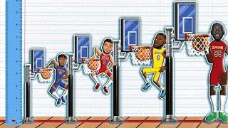 The BEST DUNKER from every height! (NBA Height Comparison Animation)