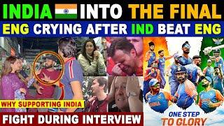 ENGLAND PUBLIC CRYING AFTER INDIA BEAT ENGLAND | FIGHT DURING INTERVIEW | T20 WORLD CUP 2024