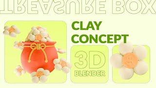 Lunar New Year 3D Blender - Clay Concept - Part 4 - Tutorial