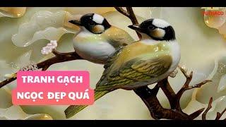 20 mẫu tranh Gạch Gỉa Ngọc ép kính trang trí phòng khách,bếp đẹp năm 2019 phần 1 ( xu hướng 2019)