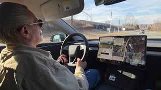 82 Year Old Retired Bus Driver Drives 1st Tesla & Tries FSD for the First Time!