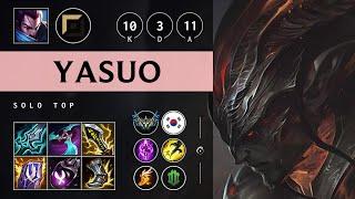 Yasuo Top vs Smolder: Killing spree - KR Challenger Patch 14.16