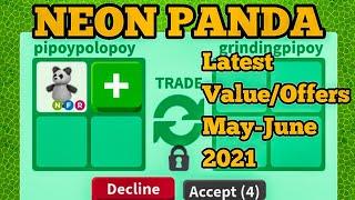 What People Trade Now For NEON PANDA in Adopt Me Rich Servers : Subscriber Of The Day