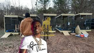 Our outdoor pet kennel setup for Boosie Badazz