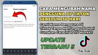 Cara Mengubah Nama Pengguna di Tiktok Sebelum 30 Hari Terbaru 2023