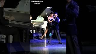 Tango dancing.  Esmer Omerova and Dmitry Vasin. #shorts