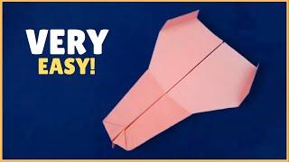 How to Make a Paper Airplane That Flies Really Far Easy - EASY FLYING PAPER PLANE